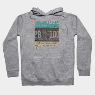 Vintage New Mexico License Plates Hoodie